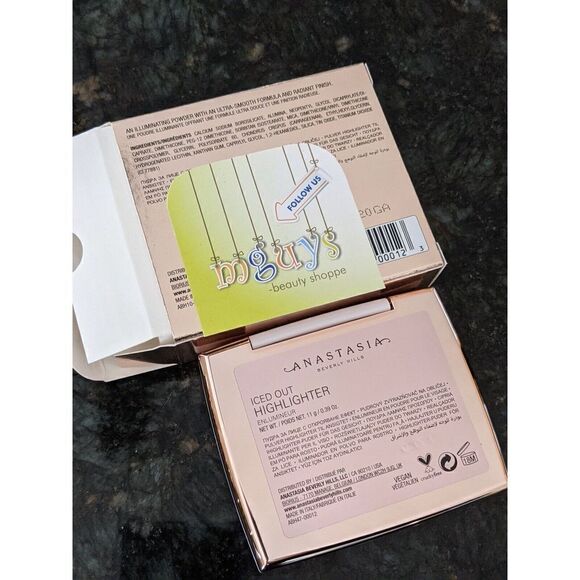 ANASTASIA Beverly Hills ABH Iced Out - icy white gold Highlighter 11g/.39oz BNIB - Picture 9 of 9